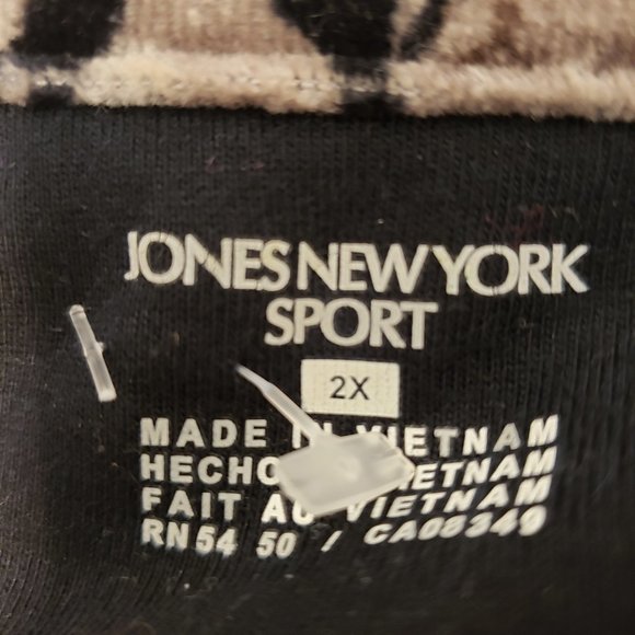 NEW 2X coat Jones New York velvety print - Picture 7 of 9